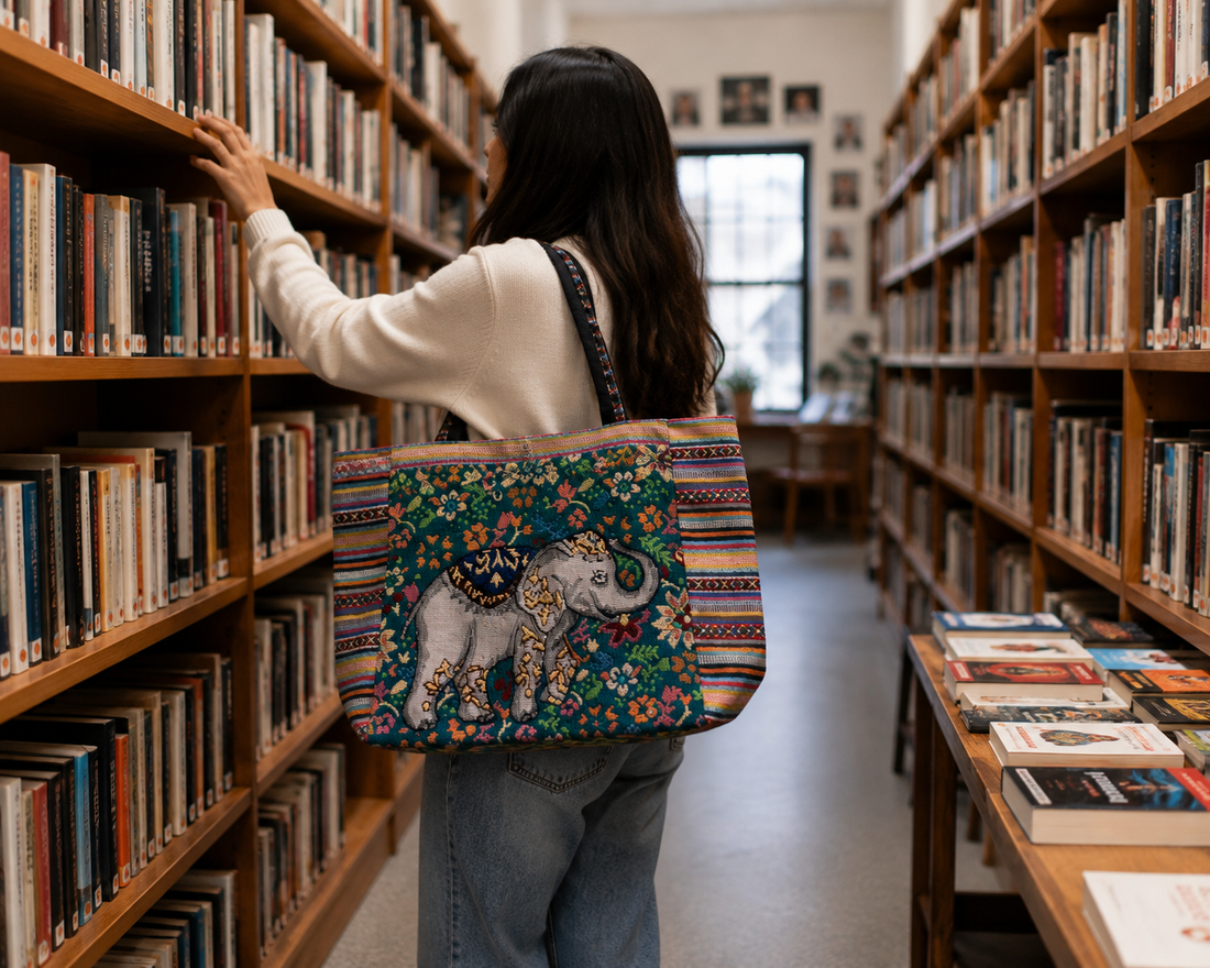 Hemp bag lifestyle styling