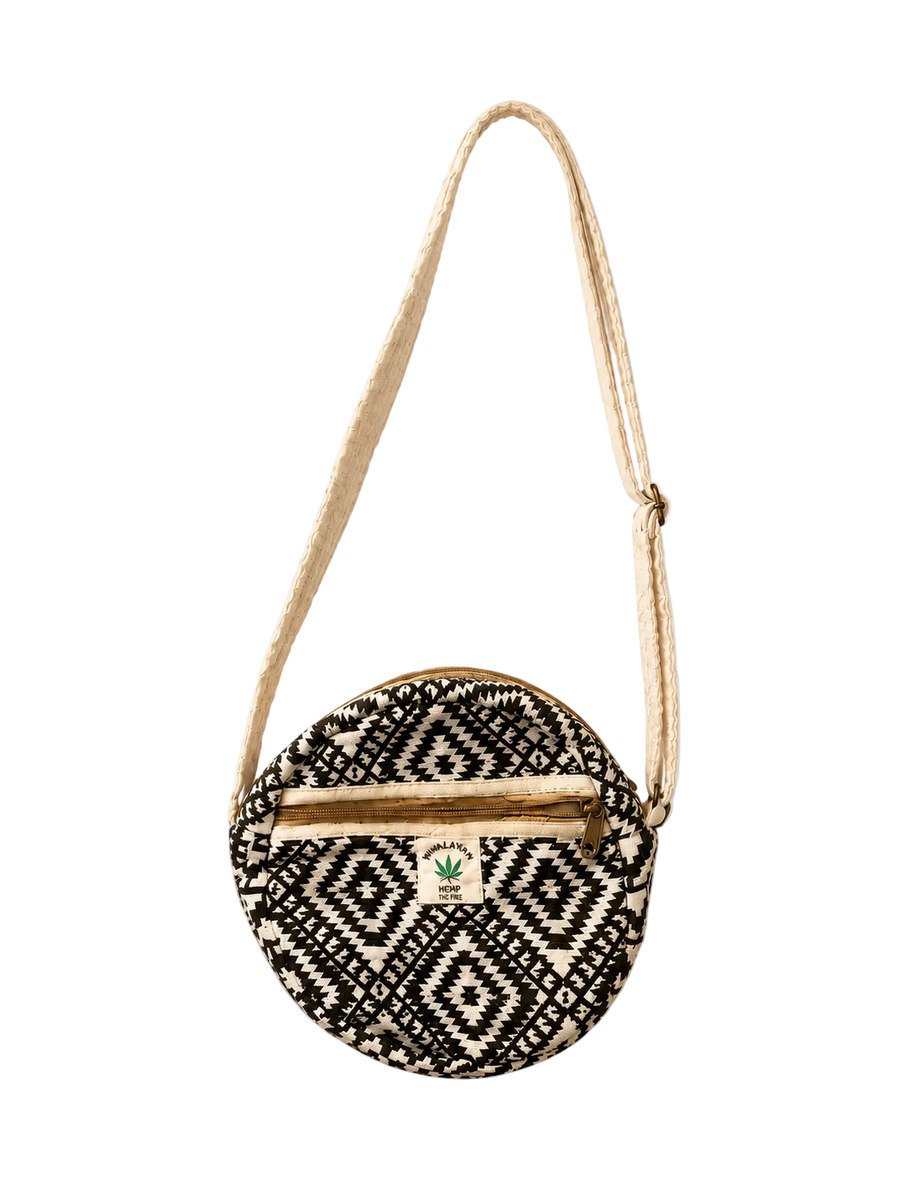 Himalayan Hemp Round Crossbody Bag